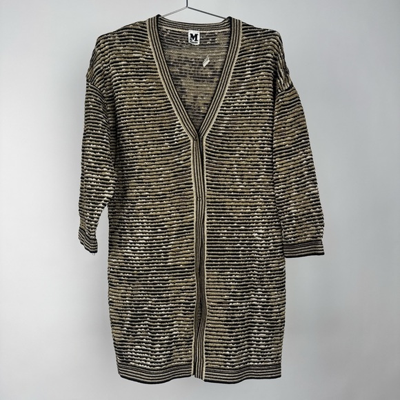 Missoni Black and Tan Knit Cardigan